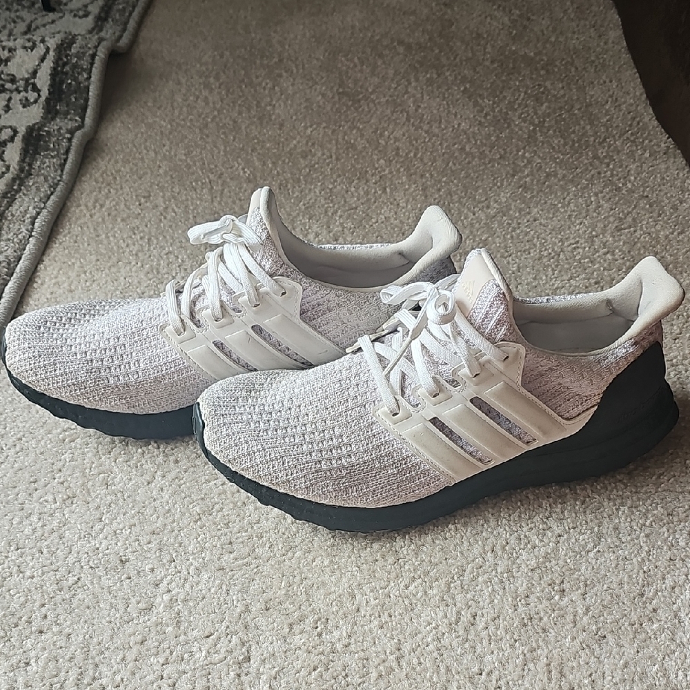 Adidas Cream and Black Running Shoes - Picture 3 of 7
